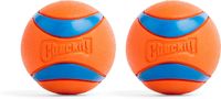 Chuckit! Ultra Ball Piłka dla Psów, Pomarańczowy/Niebieski, M/Ø 6.5 cm