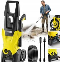 MYJKA CIŚNIENIOWA KARCHER K 3 120 BAR 1,6KW ZESTAW XXL LANCA DYSZA WĄŻ 6M