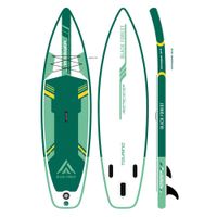Deska SUP-2016 Black Forest 320 x 81 x 15 cm z akcesoriami biało-zielona