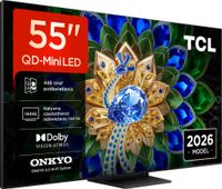 Telewizor TCL 55A400U 55” QD-Mini LED 4K 144 Hz VRR Google TV Dolby Atmos Dolby Vision HDMI 2.1