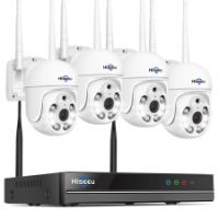 System kamer bezpieczeństwa Hiseeu Wideorejestrator Sieciowy 10CH wideo HD 5MP WiFi 24GHz dwukierunkowe audio