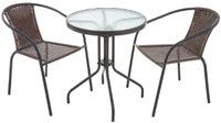 Zestaw mebli ogrodowych PATIO Bistro 47162 Antracytowo-brązowy