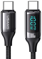 Kabel USB-C - USB-C USAMS U78 100W 1.2 m Czarny