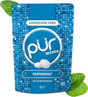 Miętówki bez aspartamu PUR Mints Peppermint + inne smaki 