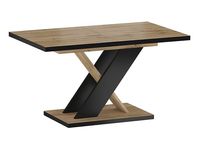 Stół rozkładany Eryk 138/208x85 dąb artisan/czarny