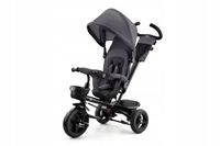 Rowerek trójkołowy wózek Kinderkraft AVEO Malachite Grey obrotowe siedzisko