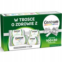 CENTRUM WITAMINY I MINERAŁY SILVER 100 tabletek + SILVER 30 tabletek