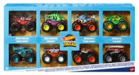 Hot Wheels Monster Trucks, wielopak, zestaw 8 metalowych pojazdów JCW76