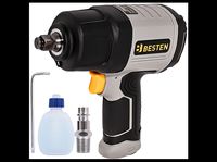 Klucz udarowy pneumatyczny BESTEN 1650 Nm, Twin Hammer, 1/2″, Quick Switch BE-2884 szary