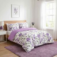 Pościel satynowa 160 x 200 cm Domarex Natural Lavender lawenda fioletowa