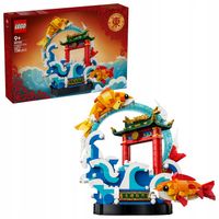 LEGO ICONS 80120 Karp przeskakujący przez Smoczą Bramę, zestaw klocków 9+