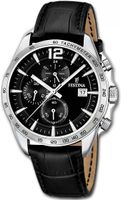 Męski analogowy zegarek kwarcowy ze skóry Festina  32003026