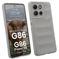 Etui Bizon Pancerne Tur do Motorola Moto G86 5G/G86 Power 5G Szary