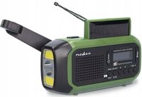 Radio Solarne Nedis FM USB SOS LATARKA FM DAB+ RDS AKUMULATOR