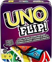 Mattel Games UNO Flip Klasyczna Gra Karciana z Nowym Akcentem w Solidnym Metalowym Pudełku