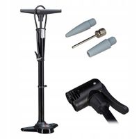 POMPKA ROWEROWA Z MANOMETREM NOŻNA SAMOCHODOWA MANOMETR 14bar Wąż 98cm