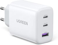 UGREEN Ładowarka USB-C 65W kompaktowy 3-portowy zasilacz szybka PPS