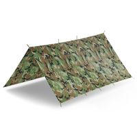 Płachta tarp biwakowa Helikon Supertarp plandeka namiot 3x3 m US Woodland