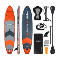 Deska SUP Rebel pompowana z siedziskiem do pływania 350 cm wiosło zestaw