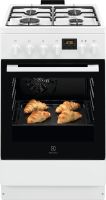 Kuchnia gazowo-elektryczna Electrolux 600 LKK560224W Pieczenie parowe Termoobieg