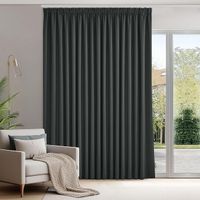 Deconovo Zasłony zaciemniające do wnętrz z taśmą 1 panel 200 x 245 cm