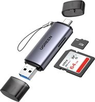 UGREEN Czytnik kart SD 2 w 1 USB C USB A Micro SD (SD 3.0)