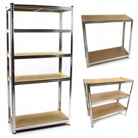 Regał magazynowy metalowy 180 x 90 x 40 cm max 175 kg na półkę