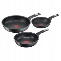 Zestaw 3 patelni 20,24,28 cm TEFAL UNLIMITED tytanowe