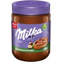 Milka Krem z orzechów laskowych do smarowania chleba – szkło 600 g