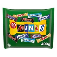 Mixed Minis batonik czekoladowy duże opakowanie 1 x 400 g