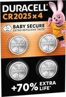 Litowe Baterie Pastylkowe DURACELL CR2025 3V 4-pak