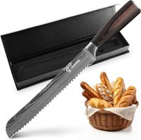 KUOGAS Nóż do chleba ze szlifem falistym 20 cm