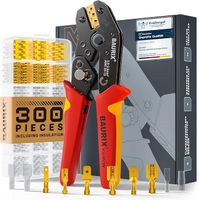 BAURIX® Zaciskarka do konektorów płaskie + 300 szt. – 0,5-2,5 mm²