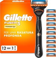 Gillette Fusion5 Power golarka dla mężczyzn 1 golarka Gillette 12 zapasowych ostrzy