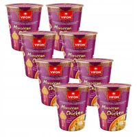 Zestaw 8 szt kubek zupa marokańska Vifon 60 g