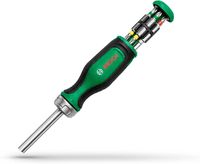 Bosch Wkrętak z grzechotką + 12 końcówek wkręcających