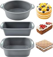 zestaw 3 silikonowych form do pieczenia
