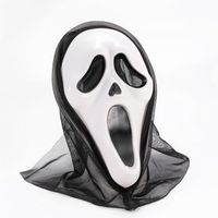 FASCHINFEVER Maska kostiumowa – Przebranie Ghostface Horror na Halloween i Karnawał dla mężczyzn i kobiet