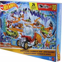 Kalendarz adwentowy 2026 Hot Wheels 10 aut 14 akcesoriów JLG41
