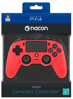 Nacon Wired Compact Controller - czerwony (PS4)