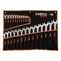 NEO Klucze płasko-oczkowe 6-32 mm, zestaw 26 szt. 09-754
