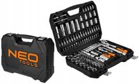 NEO TOOLS ZESTAW KLUCZY 110 ELEMENTÓW 1/2",1/4", SATYNOWY 10-211
