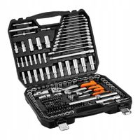 NEO TOOLS Zestaw Kluczy Nasadowych 220 el. 1/2", 3/8", 1/4" Walizka 10-220