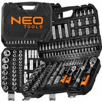 NEO ZESTAW KLUCZY NASADOWYCH 110e 1/2" 1/4" TORX BITY SATYNA WAL