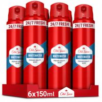 Old Spice Whitewater Dezodorant męski w sprayu, 6 x 150ml, 24h świeżości
