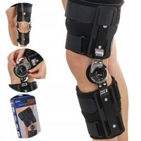 ORTEZA STAWU KOLANOWEGO STABILIZATOR KOLANA ZEGAR REGULACJA KĄTA ZGIĘCIA