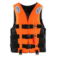 Outdoor Adult kamizelka ratunkowa do pływania regulowany kombinezon ratunkowy poliester dziecięcy kamizelka ratunkowa z gwizdkiem - AliExpress