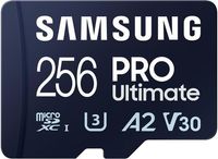 Samsung PRO Ultimate karta microSD 256 GB (do smartfonów, drona i kamery sportowej, UHS-I U3, odczyt 200 MB/s, zapis 130 MB/s)