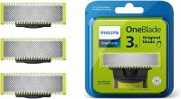 Philips OneBlade Wymienne ostrze QP230/50 Do przycinania, modelowania i golenia; 3 wymienne ostrza; pasuje do wszystkich uchwytów OneBlade; każde wystarcza na maks. 4 miesiące*