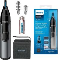 Philips Trymer do włosów w nosie i uszach Series 3000 do bezpiecznego przycinania włosów w nosie i uszach oraz brwi bez wyrywania